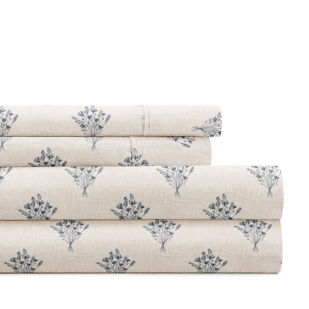 Patterned Ultra-Soft Bed Sheet Set - Delicate Details