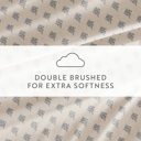 Full/Double Floral Bouquet Stone Patterned Ultra-Soft Bed Sheet Set - Delicate Details