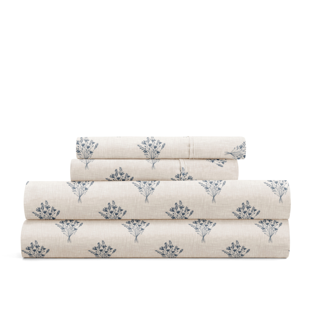 Patterned Ultra-Soft Bed Sheet Set - Delicate Details