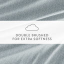 California King Modern Circles Sky Blue Patterned Ultra-Soft Bed Sheet Set - Delicate Details