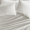 California King Modern Circles Light Gray Patterned Ultra-Soft Bed Sheet Set - Delicate Details