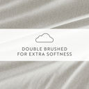 King Modern Circles Light Gray Patterned Ultra-Soft Bed Sheet Set - Delicate Details