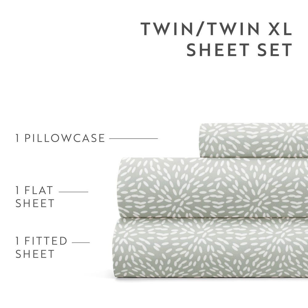 Patterned Ultra-Soft Bed Sheet Set - Delicate Details