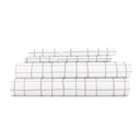 California King Crossroad Light Gray Patterned Ultra-Soft Bed Sheet Set - Dots and Stripes