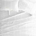 Full/Double Crossroad Light Gray Patterned Ultra-Soft Bed Sheet Set - Dots and Stripes