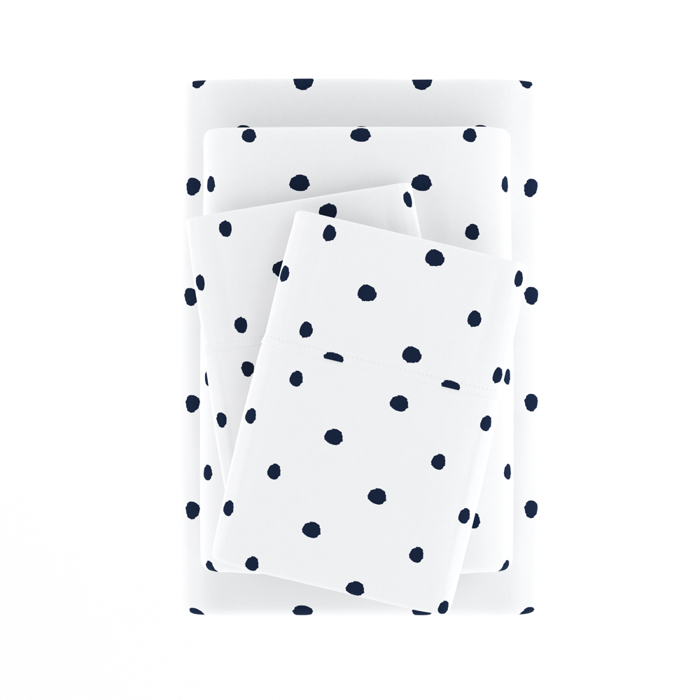 Patterned Ultra-Soft Bed Sheet Set - Dots and Stripes