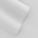 California King My Heart Light Gray Patterned Ultra-Soft Bed Sheet Set - Dots and Stripes