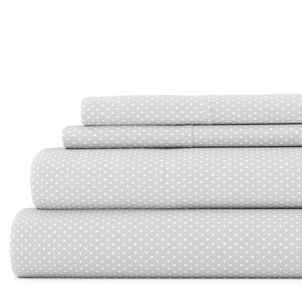 Patterned Ultra-Soft Bed Sheet Set - Dots and Stripes