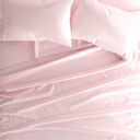 California King My Heart Pink Patterned Ultra-Soft Bed Sheet Set - Dots and Stripes