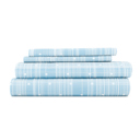 California King Polka Dot Aqua Patterned Ultra-Soft Bed Sheet Set - Dots and Stripes