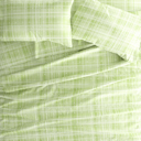 California King Polka Dot Moss Patterned Ultra-Soft Bed Sheet Set - Dots and Stripes