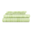 California King Polka Dot Moss Patterned Ultra-Soft Bed Sheet Set - Dots and Stripes