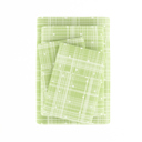 California King Polka Dot Moss Patterned Ultra-Soft Bed Sheet Set - Dots and Stripes