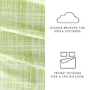 Twin Polka Dot Moss Patterned Ultra-Soft Bed Sheet Set - Dots and Stripes