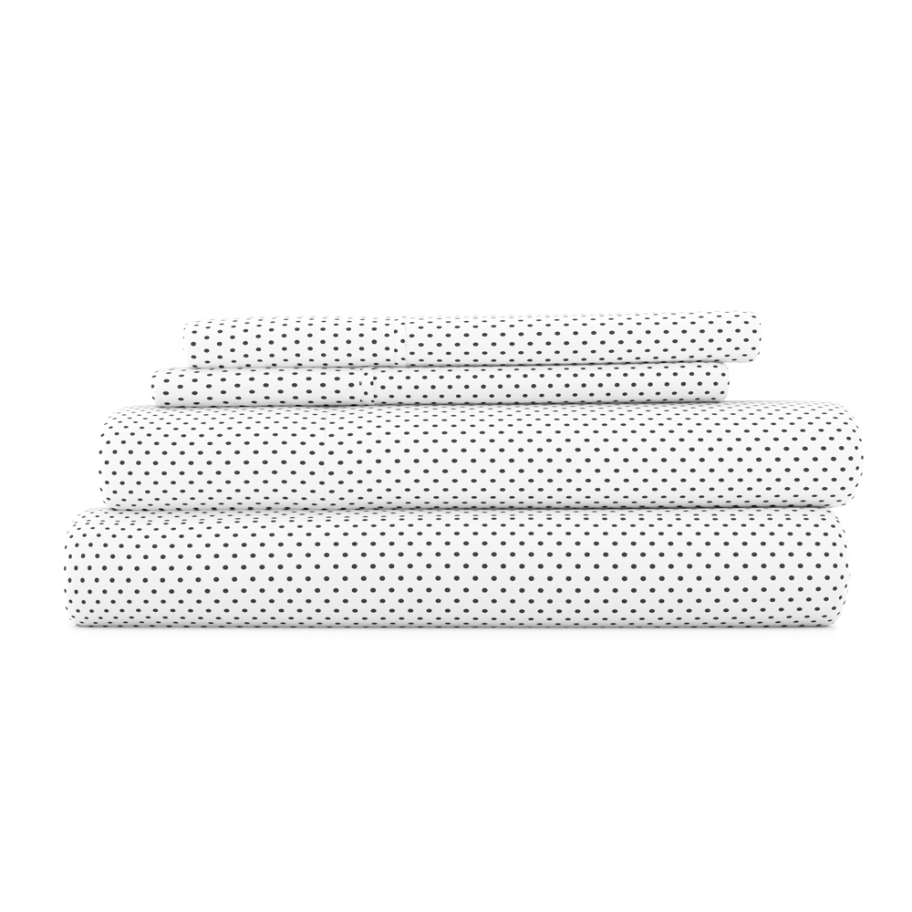 Patterned Ultra-Soft Bed Sheet Set - Dots and Stripes