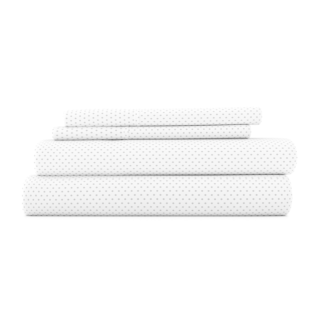 Patterned Ultra-Soft Bed Sheet Set - Dots and Stripes