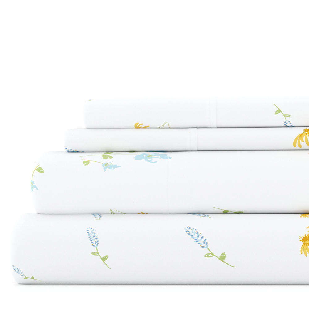 Patterned Ultra-Soft Bed Sheet Set - Garden Farmhouse