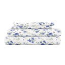 California King Blossoms Light Blue Patterned Ultra-Soft Bed Sheet Set - Garden Farmhouse