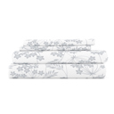 California King Chantilly Lace Light Blue Patterned Ultra-Soft Bed Sheet Set - Garden Farmhouse