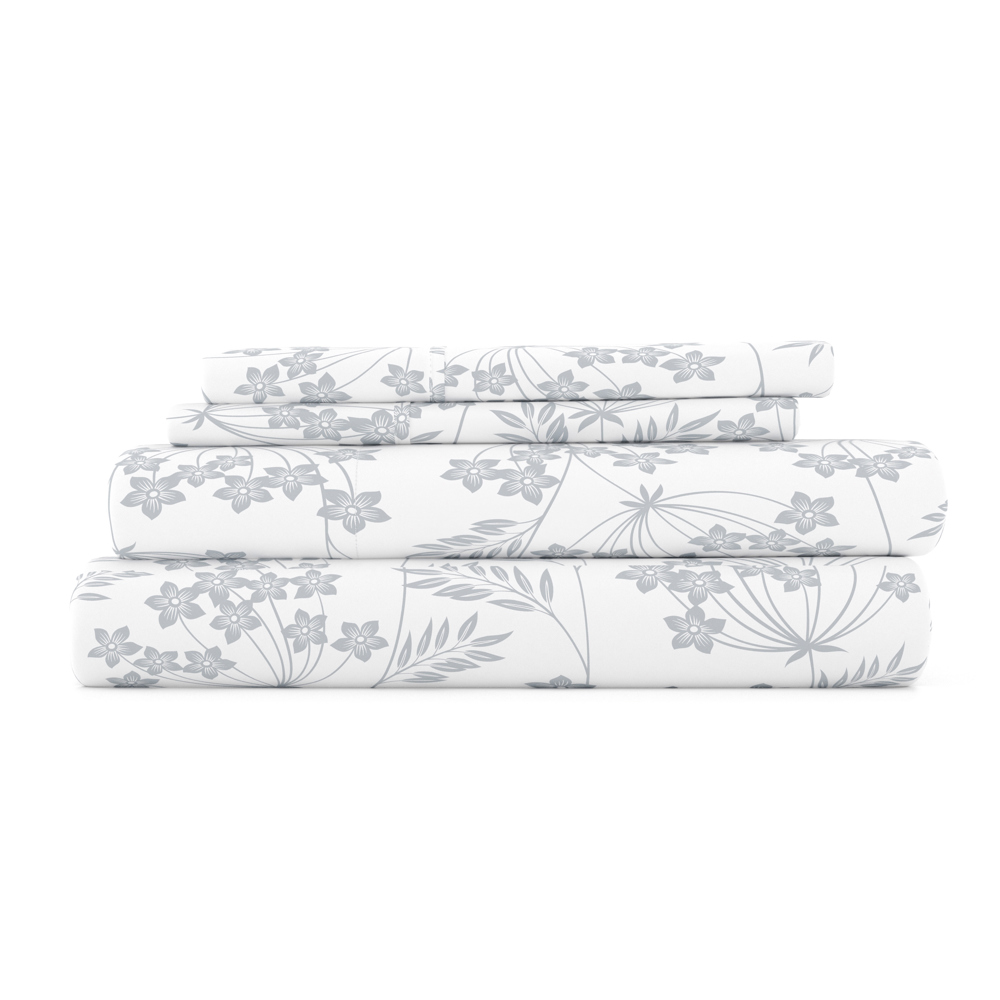 Patterned Ultra-Soft Bed Sheet Set - Garden Farmhouse