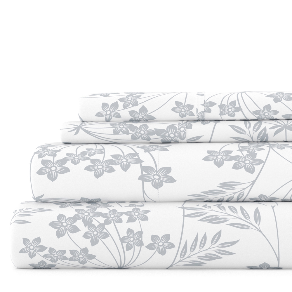 Patterned Ultra-Soft Bed Sheet Set - Garden Farmhouse