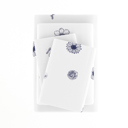 King Indigo Flowers Navy Patterned Ultra-Soft Bed Sheet Set - Garden Farmhouse