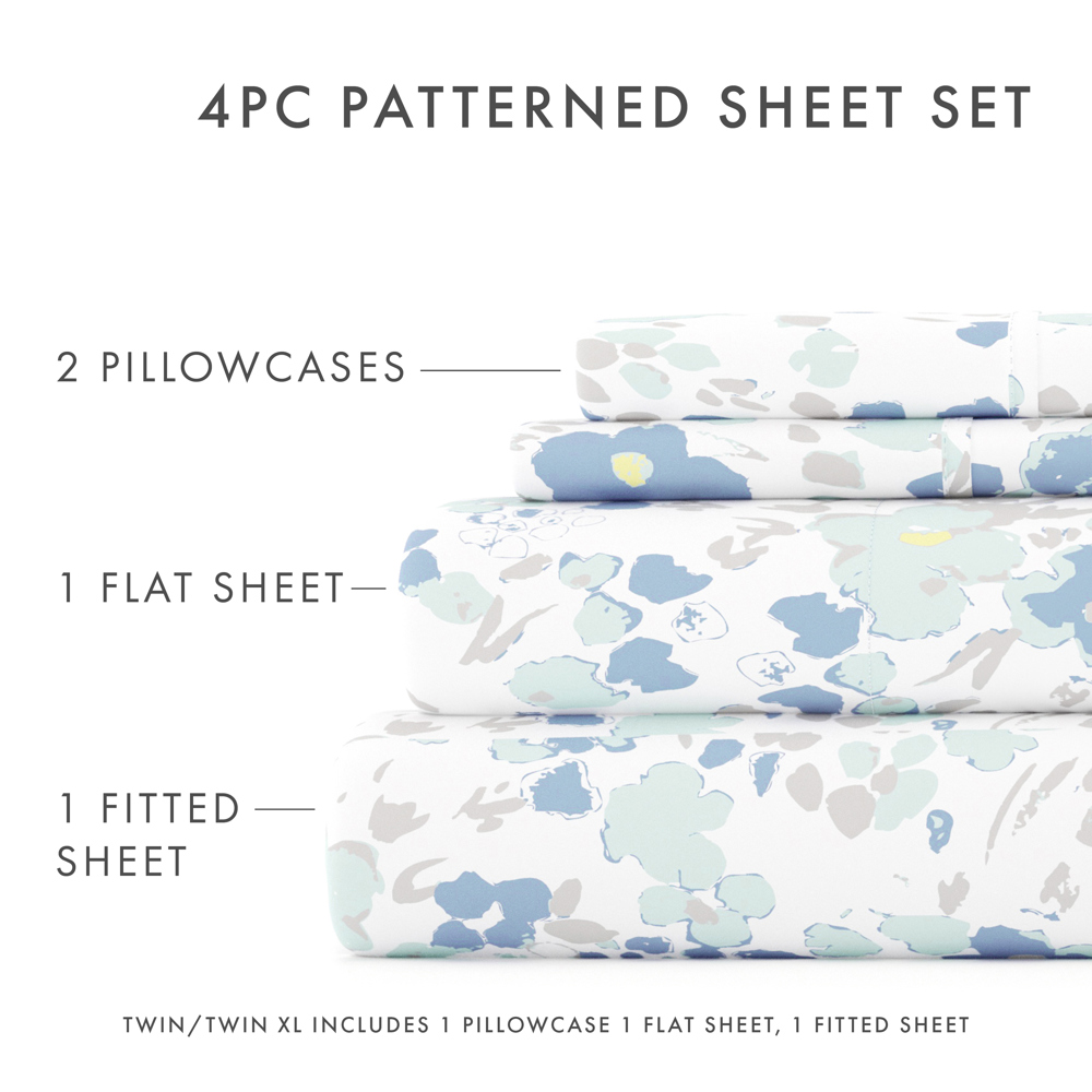 Patterned Ultra-Soft Bed Sheet Set - Garden Farmhouse