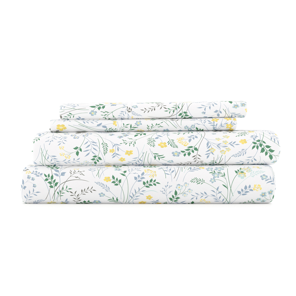 Patterned Ultra-Soft Bed Sheet Set - Garden Farmhouse