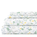 Full/Double Wildflower Light Blue Patterned Ultra-Soft Bed Sheet Set - Garden Farmhouse