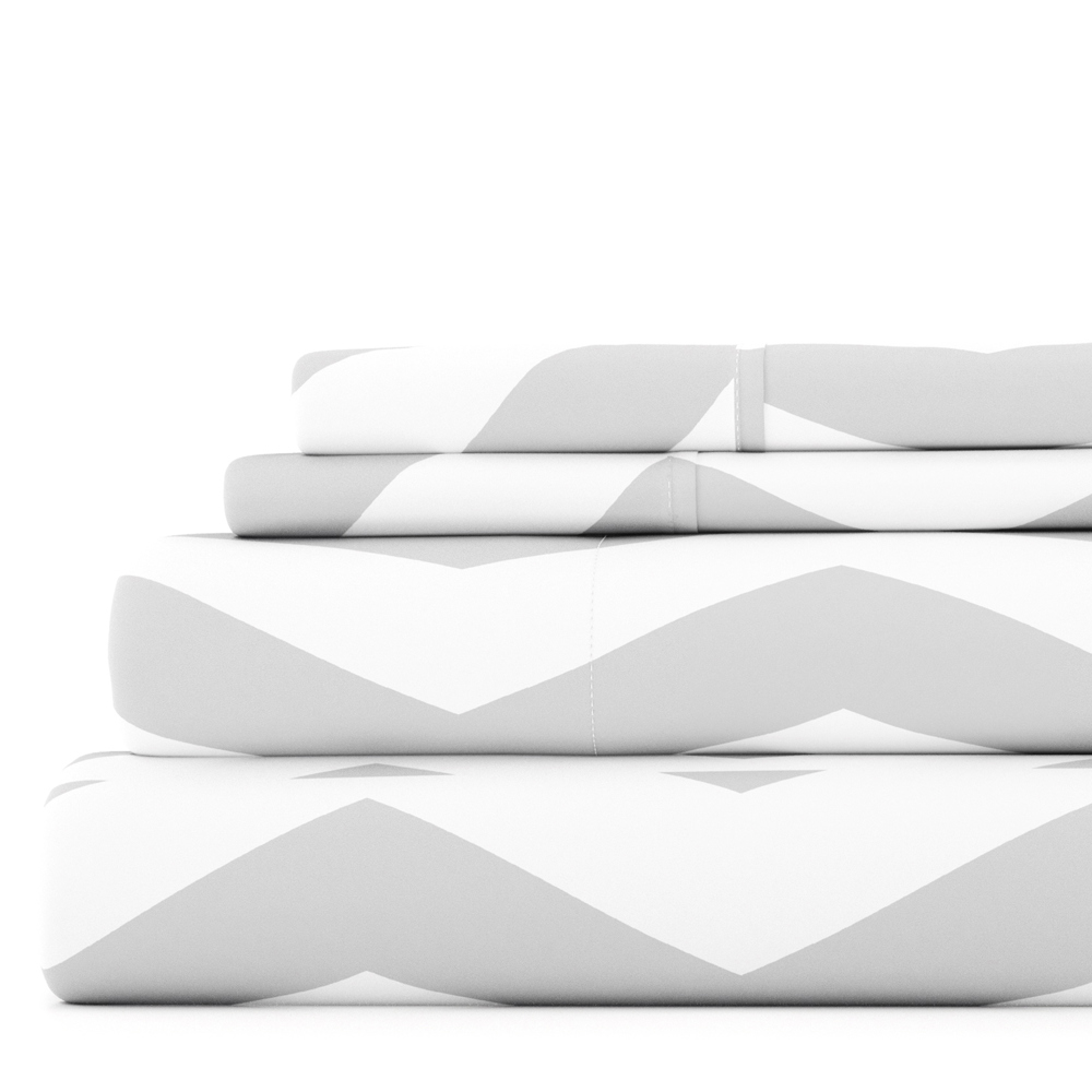 Patterned Ultra-Soft Bed Sheet Set - Geometric Patterns