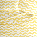 Full/Double Arrow Yellow Patterned Ultra-Soft Bed Sheet Set - Geometric Patterns