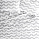 King Arrow Gray Patterned Ultra-Soft Bed Sheet Set - Geometric Patterns