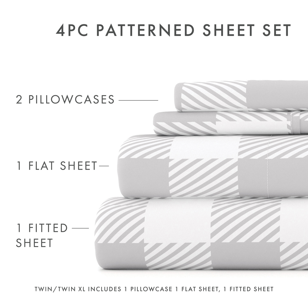 Patterned Ultra-Soft Bed Sheet Set - Geometric Patterns