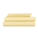 California King Honeycomb Yellow Patterned Ultra-Soft Bed Sheet Set - Geometric Patterns