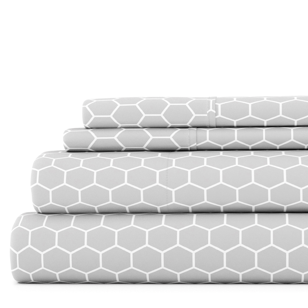 Patterned Ultra-Soft Bed Sheet Set - Geometric Patterns