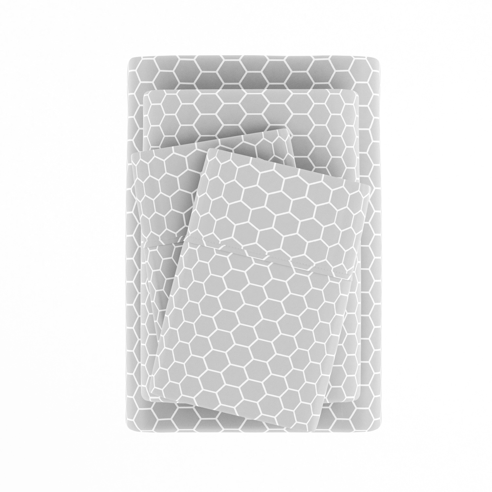 Patterned Ultra-Soft Bed Sheet Set - Geometric Patterns