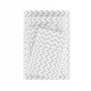 Full/Double Puffed Chevron Light Gray Patterned Ultra-Soft Bed Sheet Set - Geometric Patterns