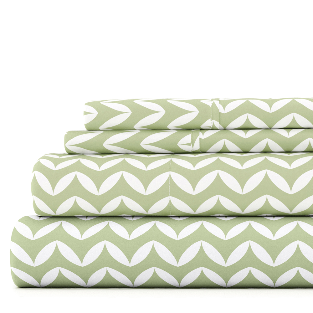 Patterned Ultra-Soft Bed Sheet Set - Geometric Patterns