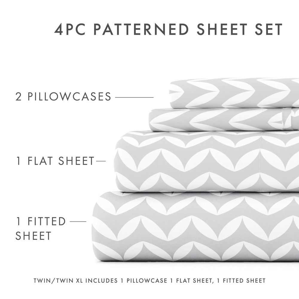 Patterned Ultra-Soft Bed Sheet Set - Geometric Patterns