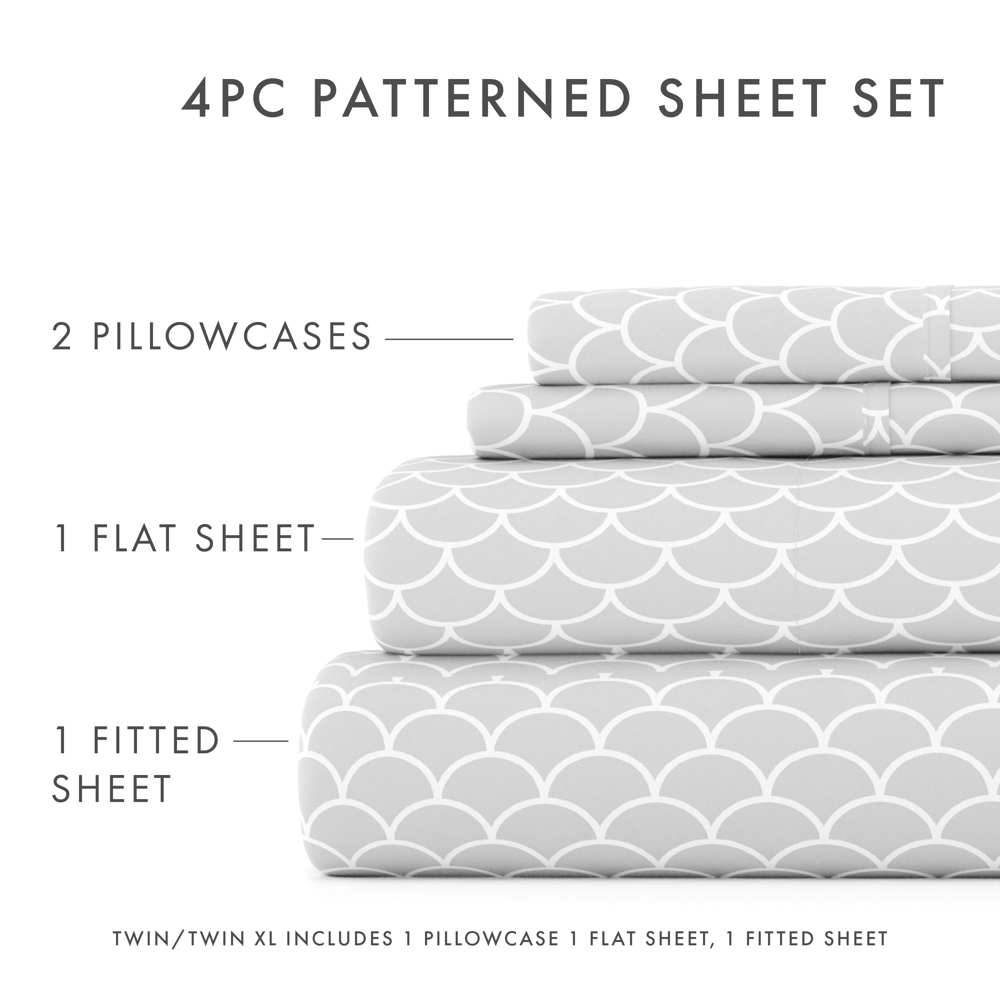 Patterned Ultra-Soft Bed Sheet Set - Geometric Patterns