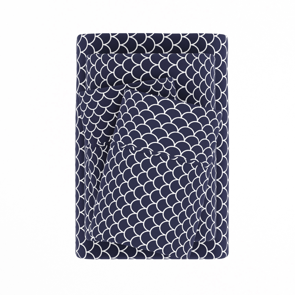 Patterned Ultra-Soft Bed Sheet Set - Geometric Patterns