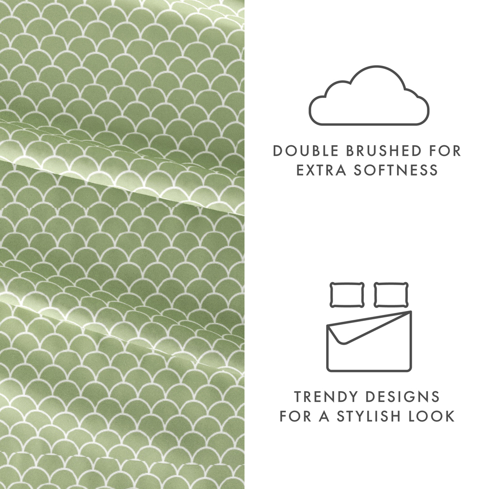 Patterned Ultra-Soft Bed Sheet Set - Geometric Patterns