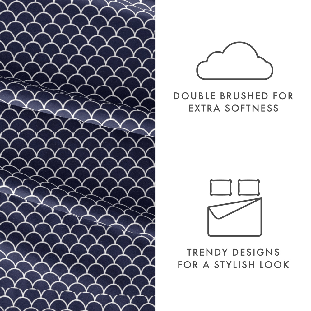 Patterned Ultra-Soft Bed Sheet Set - Geometric Patterns