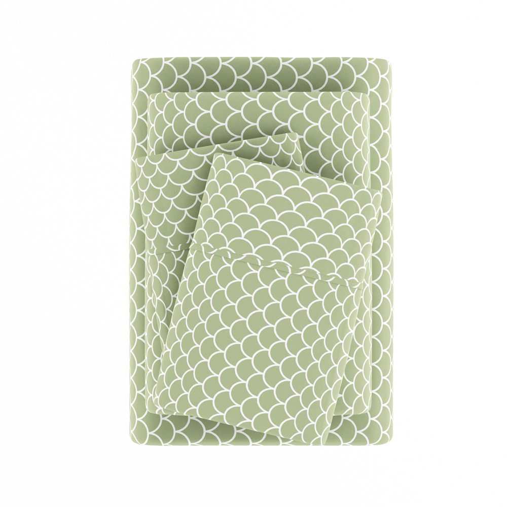 Patterned Ultra-Soft Bed Sheet Set - Geometric Patterns