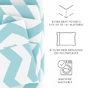  Patterned Ultra-Soft Bed Sheet Set - Geometric Patterns