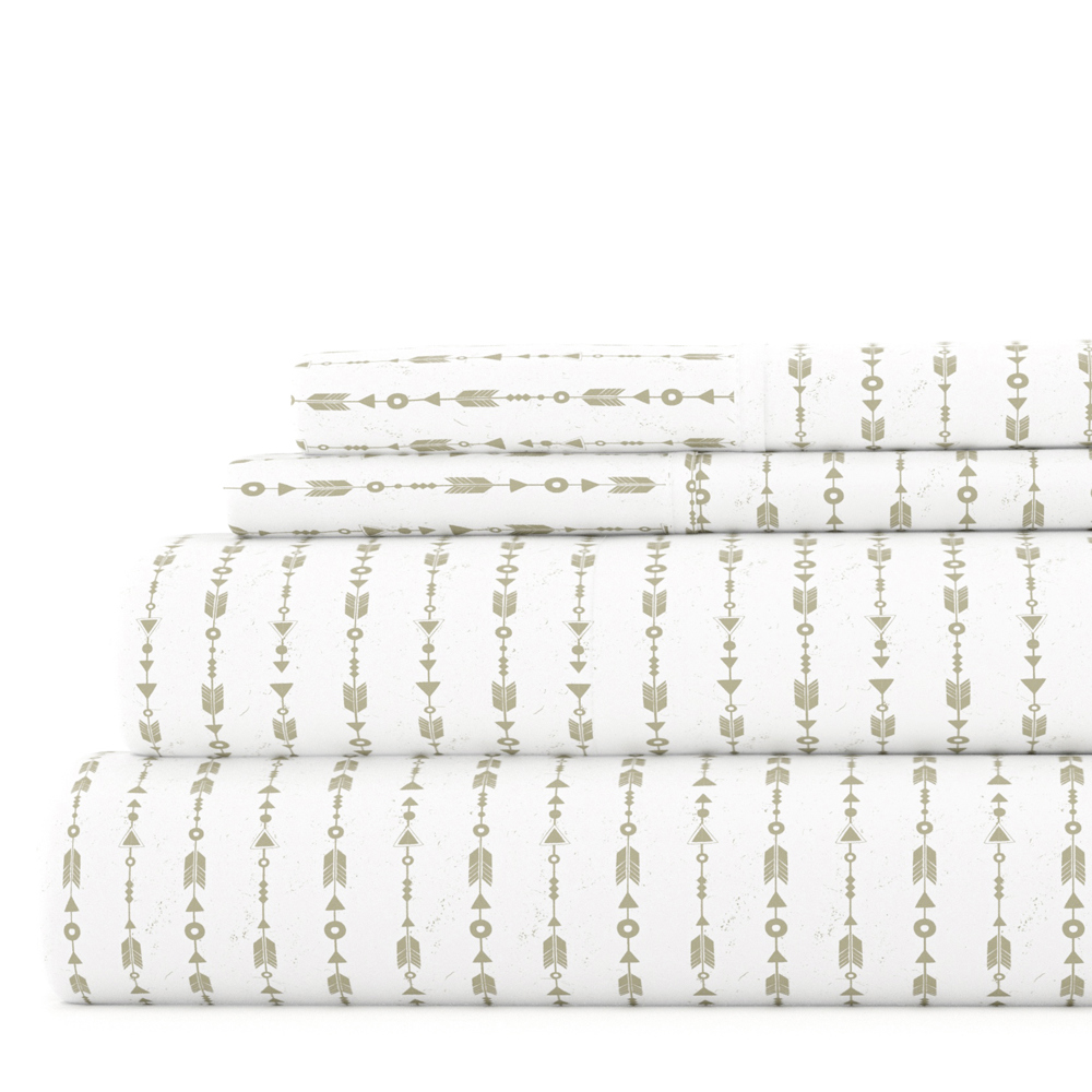 Patterned Ultra-Soft Bed Sheet Set - Modern Elegance