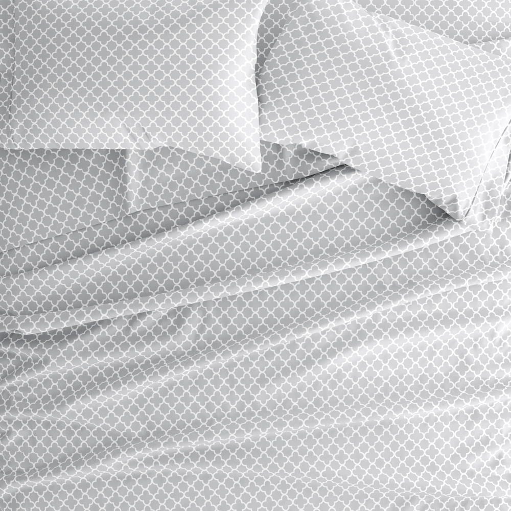 Patterned Ultra-Soft Bed Sheet Set - Modern Elegance