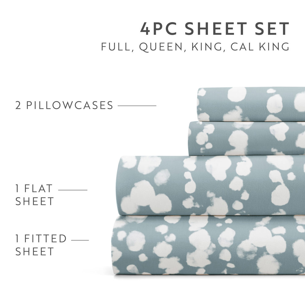 Patterned Ultra-Soft Bed Sheet Set - Soft Lines