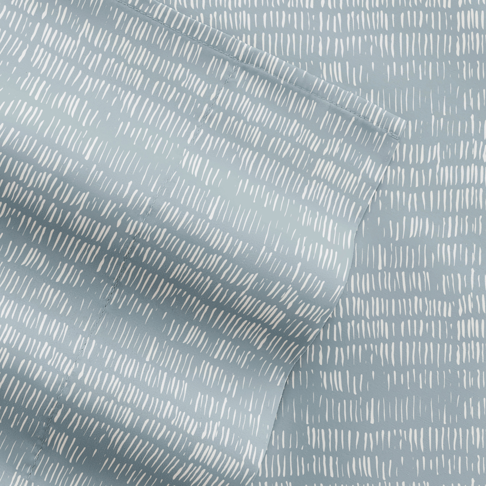 Patterned Ultra-Soft Bed Sheet Set - Soft Lines