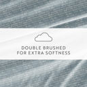 Full/Double Dashed Lines Sky Blue Patterned Ultra-Soft Bed Sheet Set - Soft Lines